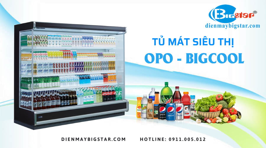 tu mat sieu thi OPO BIGCOOL 1800mm 1