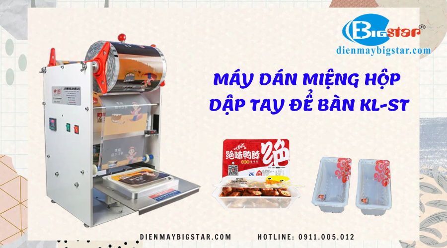 Máy dán miệng hộp dập tay để bàn KL-ST