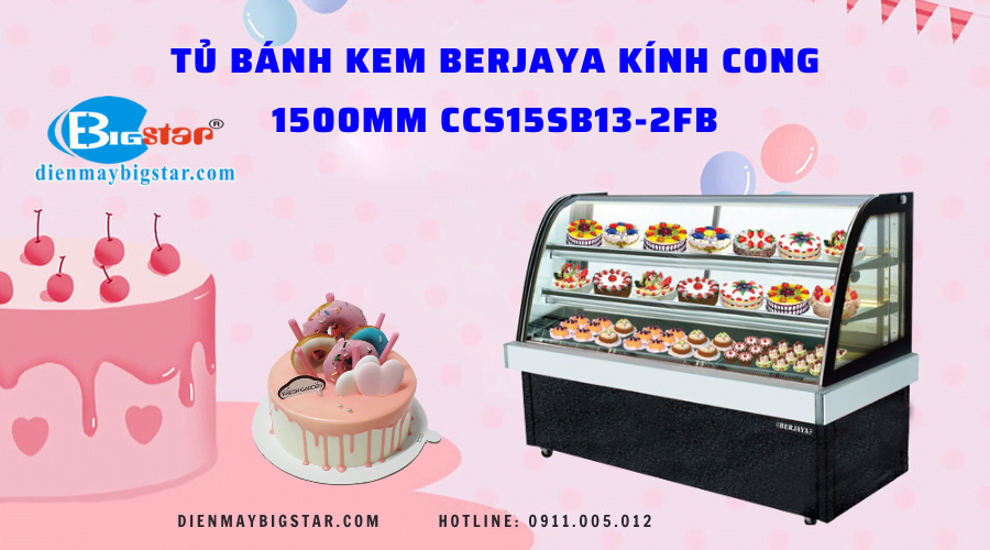 Tủ bánh kem Berjaya kính cong 1m5 CCS15SB13-2FB 12 Tủ bánh kem Berjaya kính cong 1500mm CCS15SB13-2FB