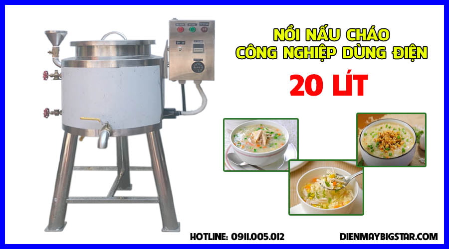 nồi nấu cháo 3 lớp 20 lít