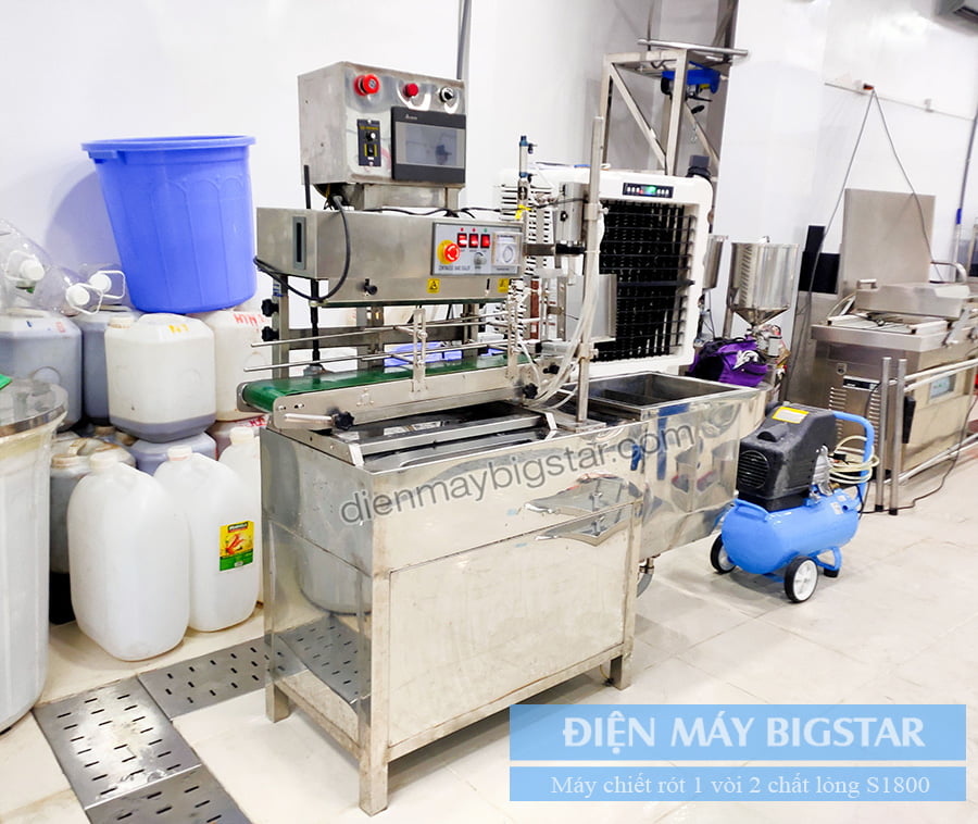 Máy chiết rót 1 vòi 2 chất lỏng S1800