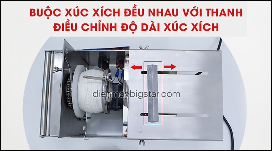 Máy buộc xúc xích lạp xưởng dùng điện