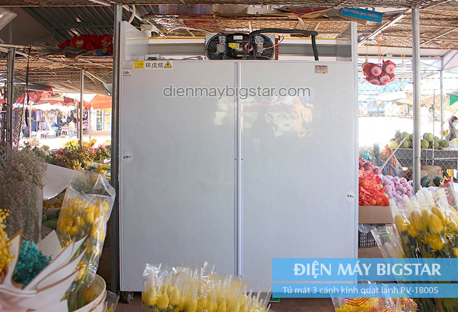 tủ mát 3 cánh quạt lạnh PV-1800S