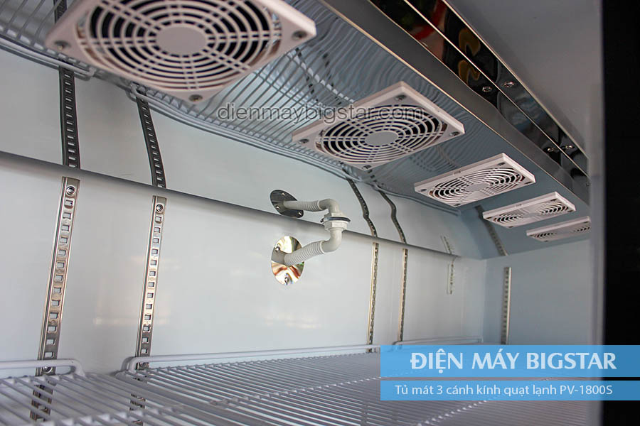 tủ mát 3 cánh quạt lạnh PV-1800S