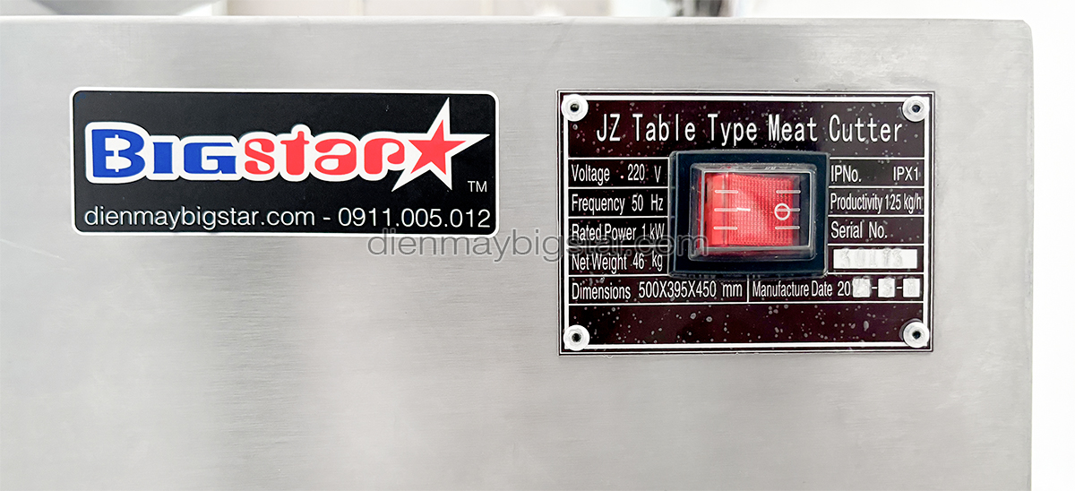 Máy thái thịt bò sống JZ 21 may thai thit bo song JZ 1.6