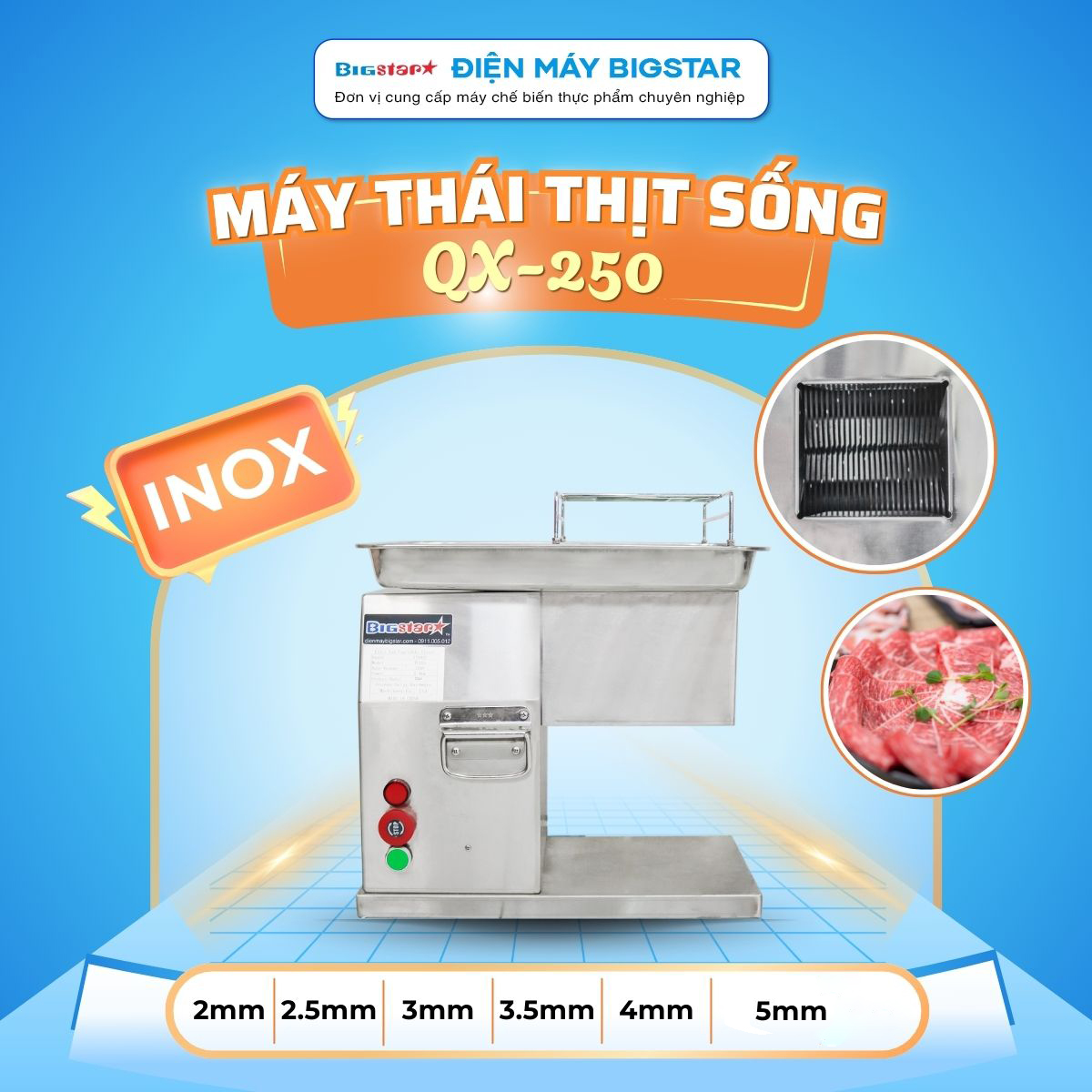 Máy thái thịt sống QX-250 13 may thai thit song QX 250 banner 1