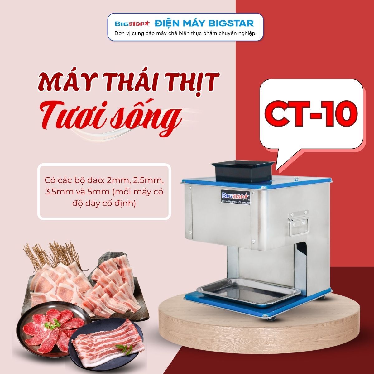 Máy thái thịt tươi sống CT-10 16 may thai thit tuoi song CT 10 banner