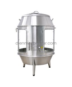 Lò quay vịt có kính 80 dùng than
