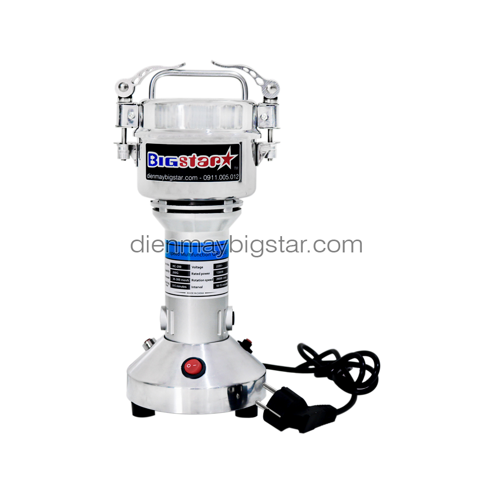 Máy xay bột khô HC-200 - Thông số kỹ thuật