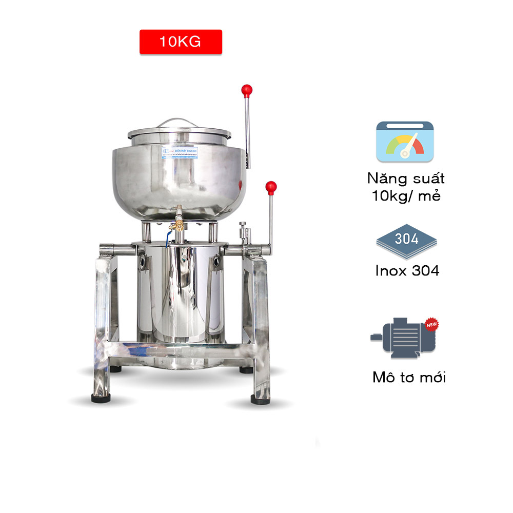 Máy xay thịt làm giò 10kg 2 lớp 8 Máy xay thịt làm giò 10kg 2 lớp