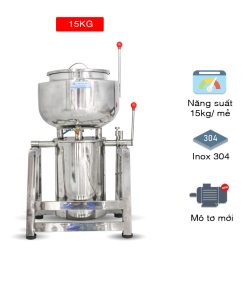 Máy xay giò chả công nghiệp 15kg 2 lớp