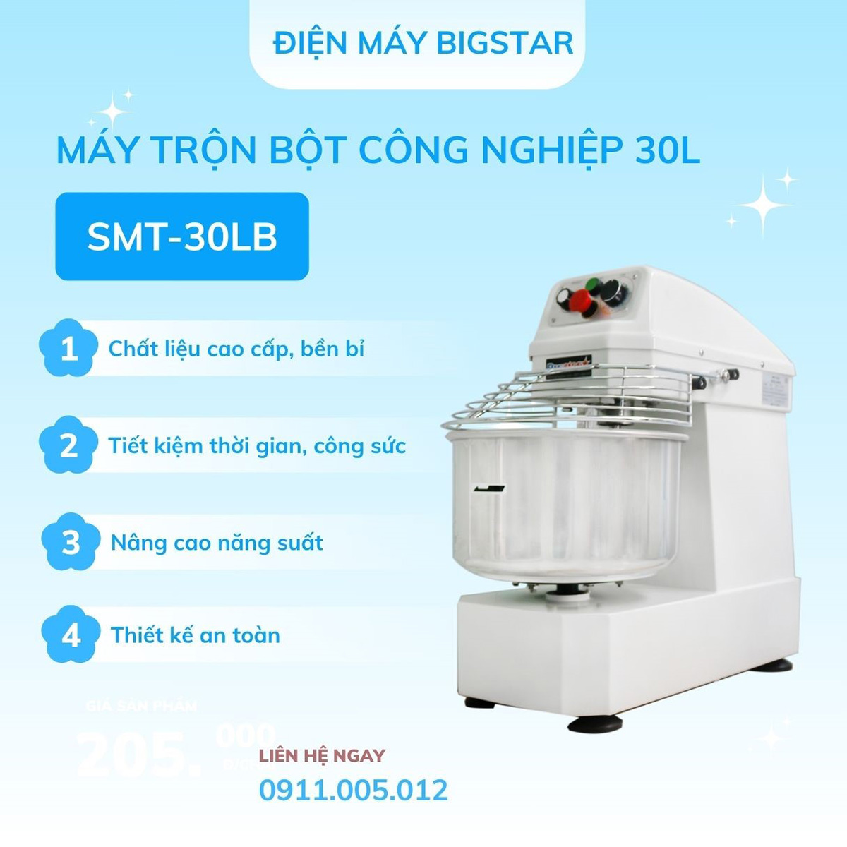 Máy trộn bột 30L SMT-30LB