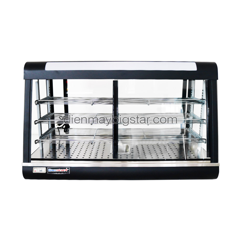 Tủ giữ nóng bánh ngọt mặt cong 1200mm FY-603