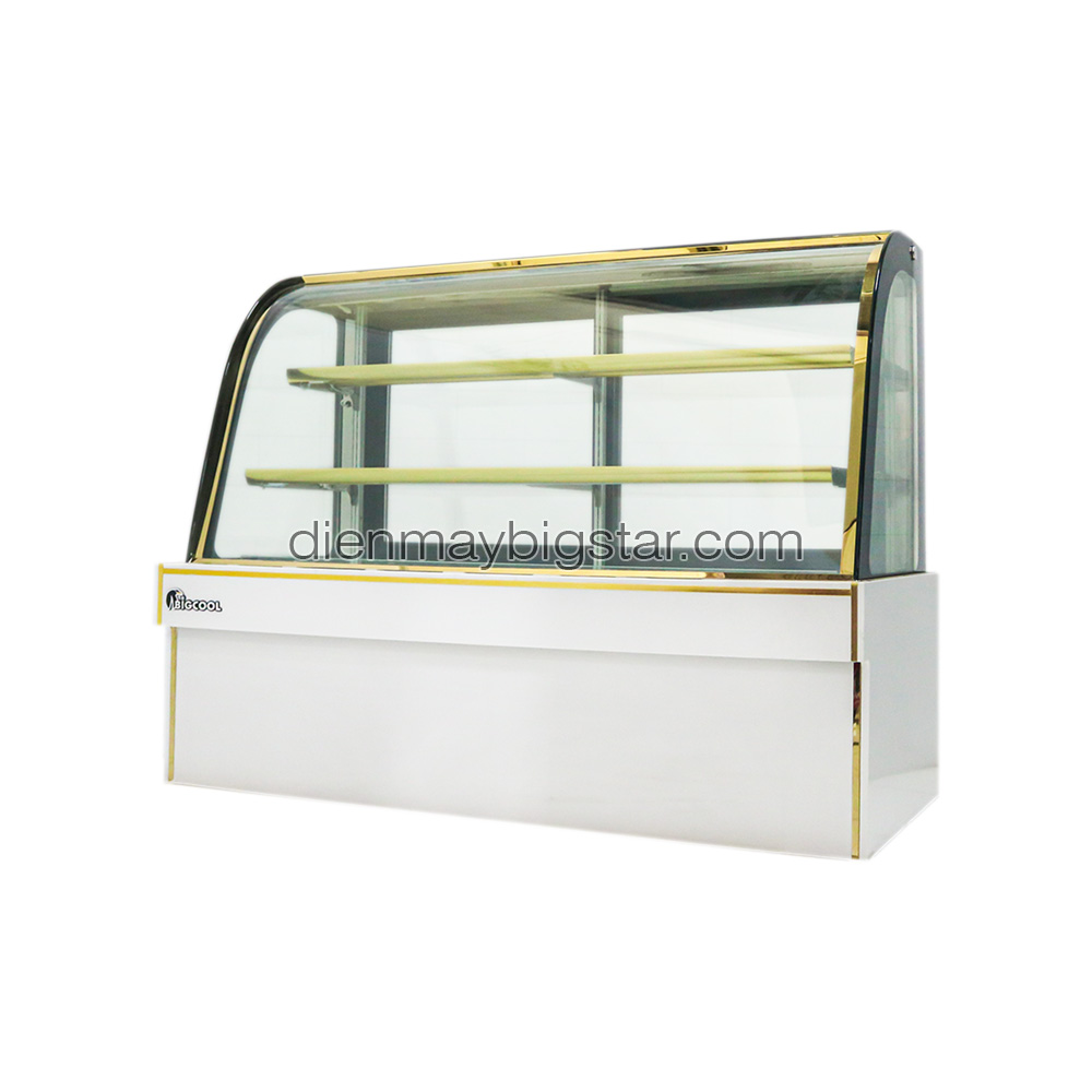 Tủ trưng bày bánh kem 3 tầng kính cong 1m5 GB-350-4L 8 Tủ trưng bày bánh kem 3 tầng kính cong 1m5 GB-350-4L - Ảnh 2