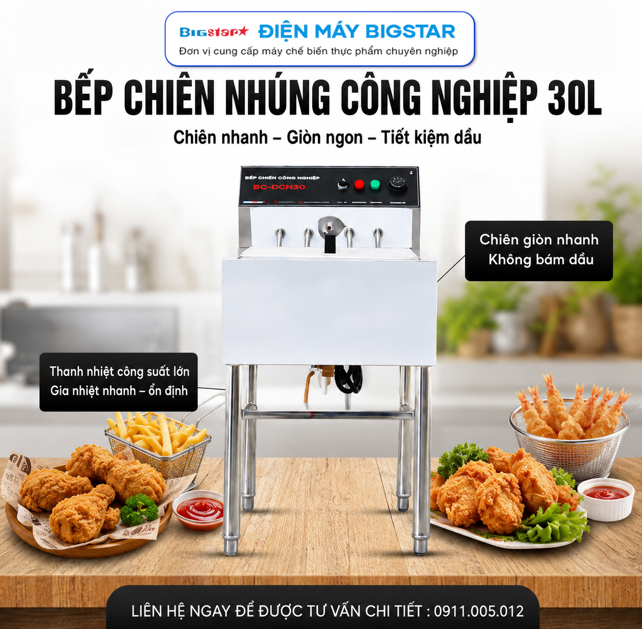 bep chien nhung cong nghiep 30L banner