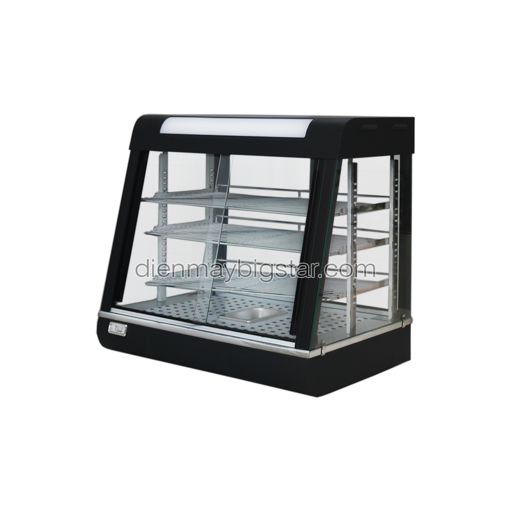 Tủ giữ nóng thực phẩm mặt cong 660mm FY-601 12 Tủ giữ nóng thực phẩm mặt cong 660mm FY-601 - Ảnh 2