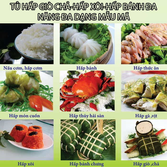 Tủ hấp giò chả công nghiệp 33 tu hap thuc pham gio cha banh xoi da nang