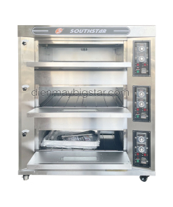 Lò nướng bánh 3 tầng 6 khay gas 25 lo nuong banh cong nghiep 3 tang 6 khay gas 1