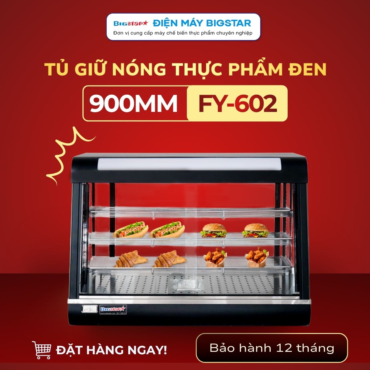 tu giu nong thuc pham den 900mm FY 602 banner