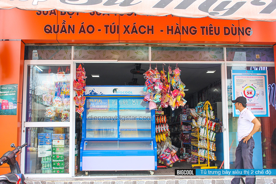 tu mat trung bay sieu thi 2 che do 1m6 SC 1600F
