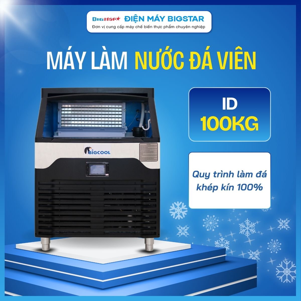 Máy làm nước đá viên ID-100kg