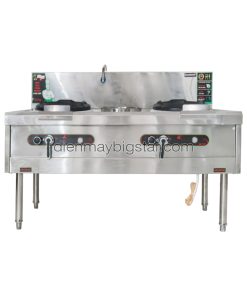 Bếp Á 2 họng 1m5 có bầu nước quạt thổi