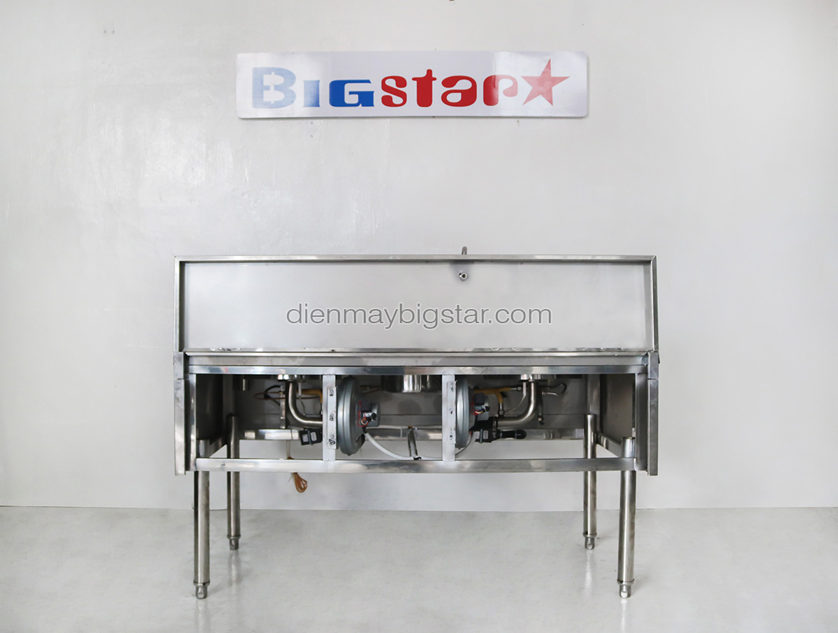 Bếp Á 2 họng 1m5 có bầu nước quạt thổi 21 bep a 2hong 1m5 co bau nuoc quat thoi 4