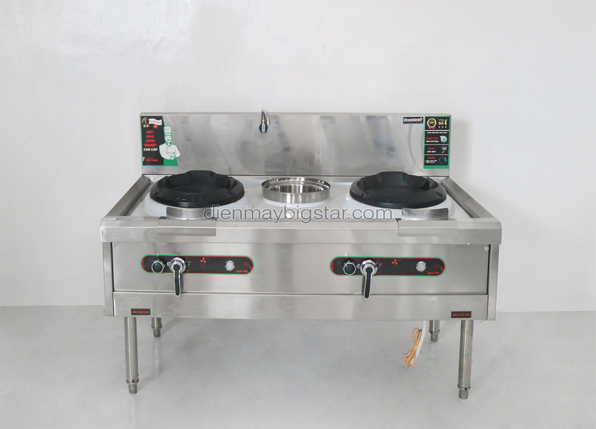 Bếp Á 2 họng 1m5 có bầu nước quạt thổi 15 bep a 2hong 1m5 co bau nuoc quat thoi 5