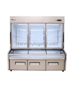 Tủ trưng bày siêu thị 3 chế độ sưởi kính 2m R3C-2000F