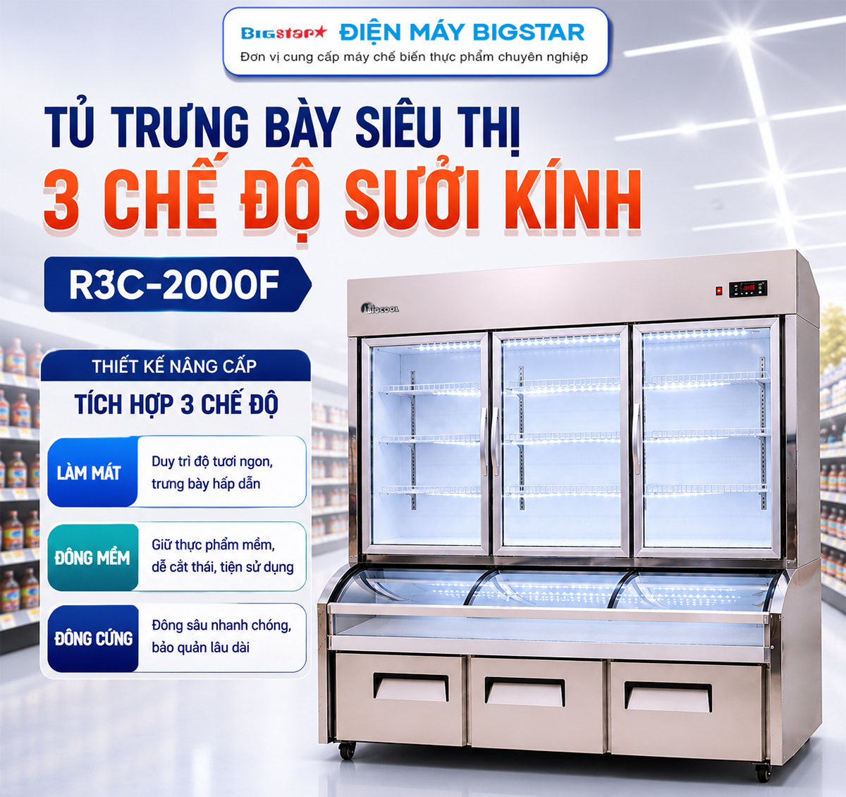 tu trung bay sieu thi 3 che do suoi kinh 2m R3C 2000F banner 1