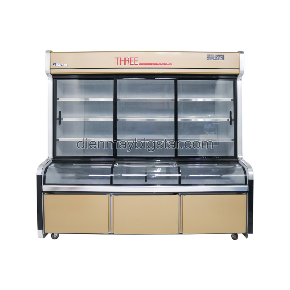 Tủ trưng bày siêu thị 3 chế độ sưởi kính 2m R3C-2000F - Thông số kỹ thuật