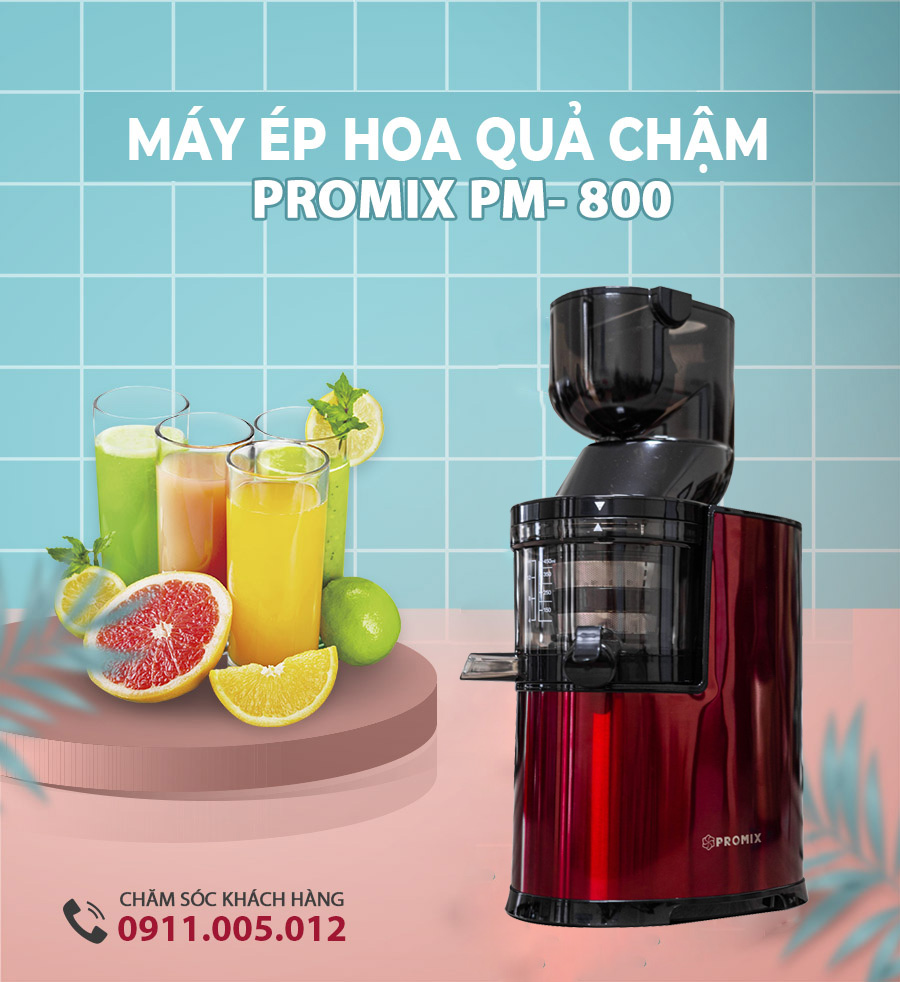 Máy ép hoa quả chậm Promix PM-800 20 may ep hoa qua cham Promix PM 800 15