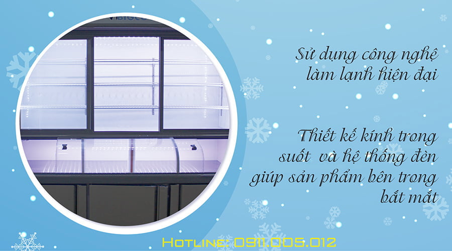 tu trung bay sieu thi 3 che do 2000mm ST 2000C bigcool