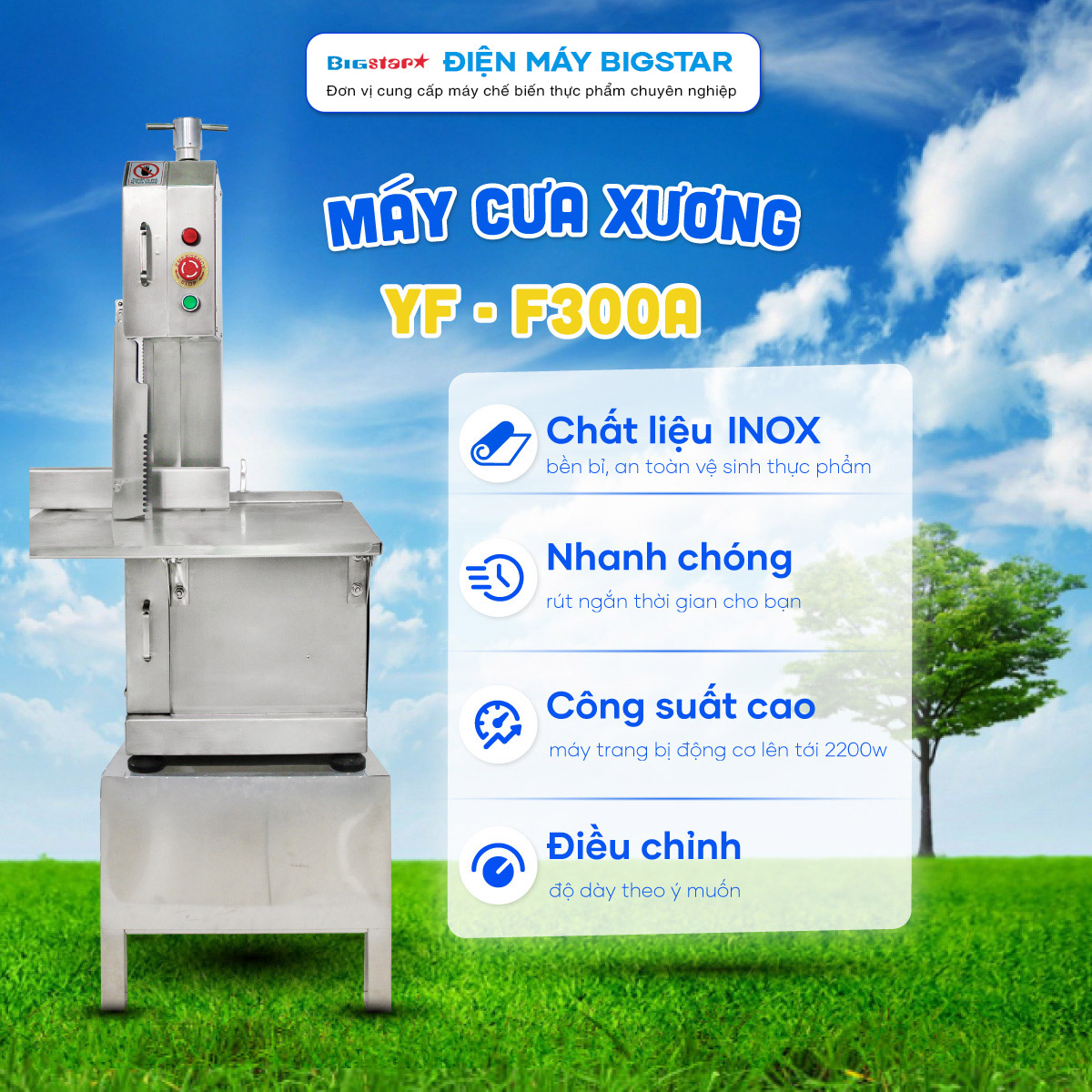 Máy cưa xương inox YF-F300A 18 may xua xuong inox yf f300 t banner