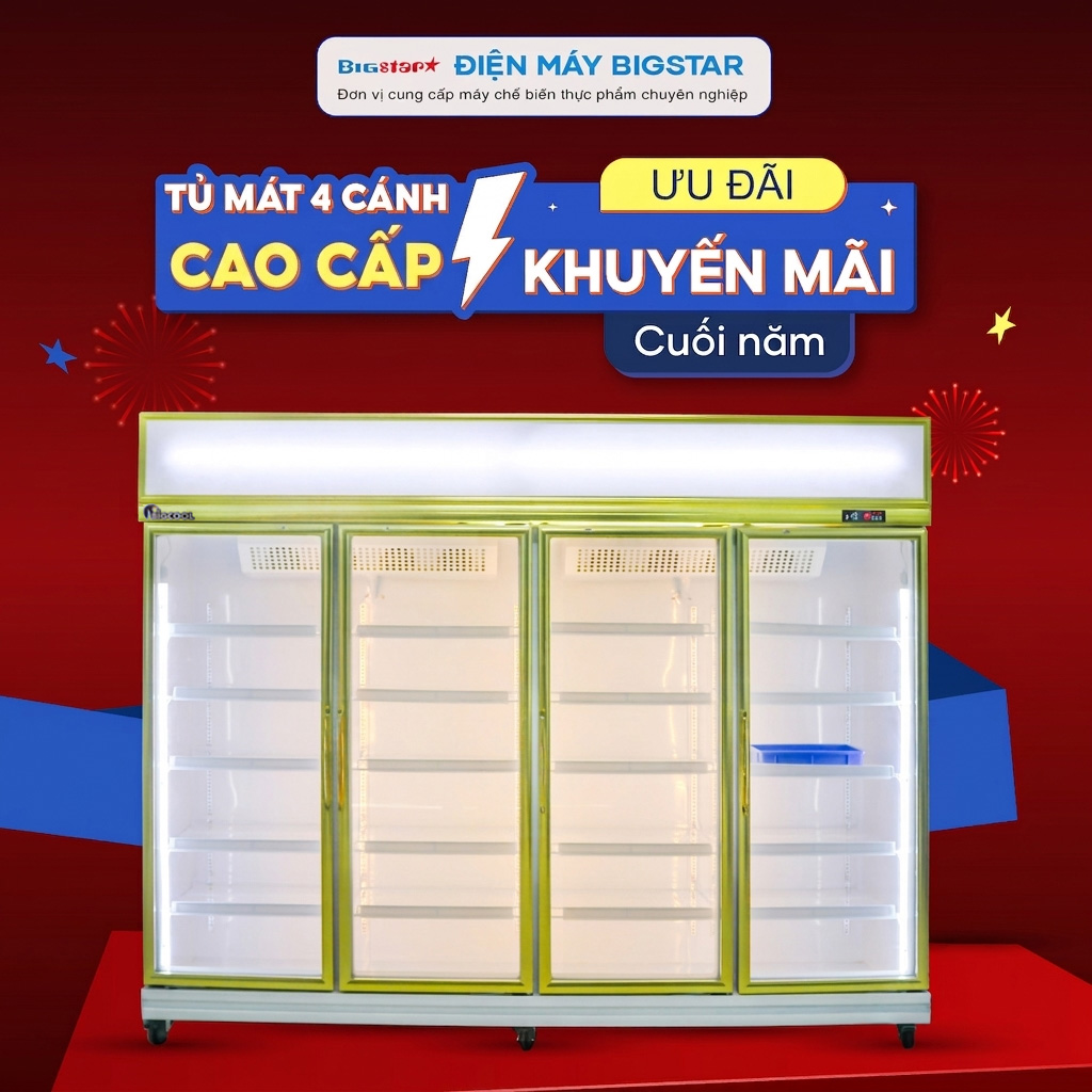 Tủ mát 4 cánh cao cấp DL-2500F 11 tu mat 4 canh cao cap dl 2500f banner