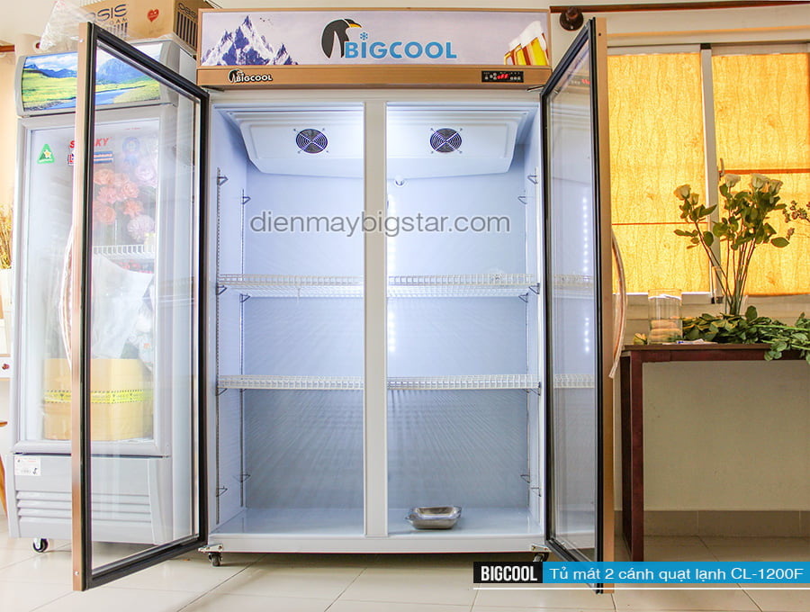Tủ mát 2 cánh quạt lạnh CL-1200F 10 tu mat 2 canh quat lanh CL 1200F bigcool 2