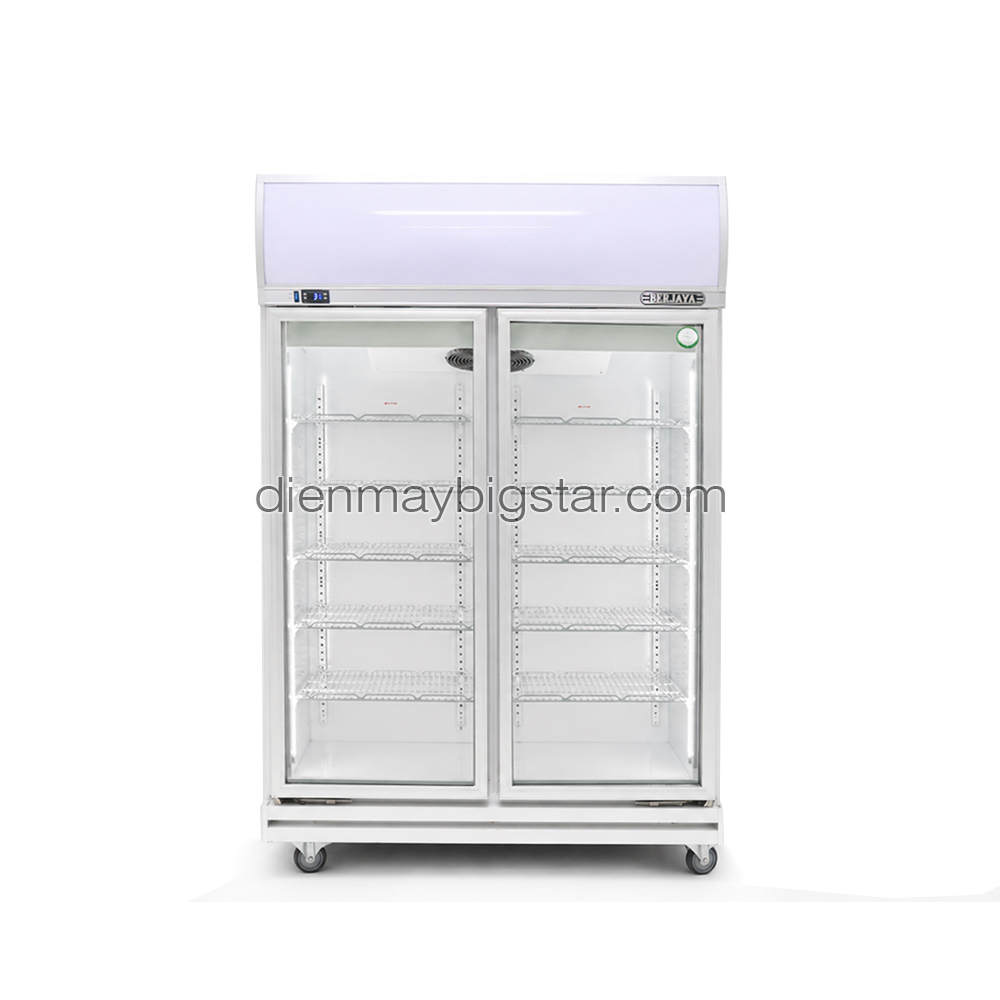 Tủ mát trưng bày Berjaya 2 cánh kính 1m2 2D/DC-SM 8 Tủ mát trưng bày Berjaya 2 cánh kính 1m2 2D/DC-SM
