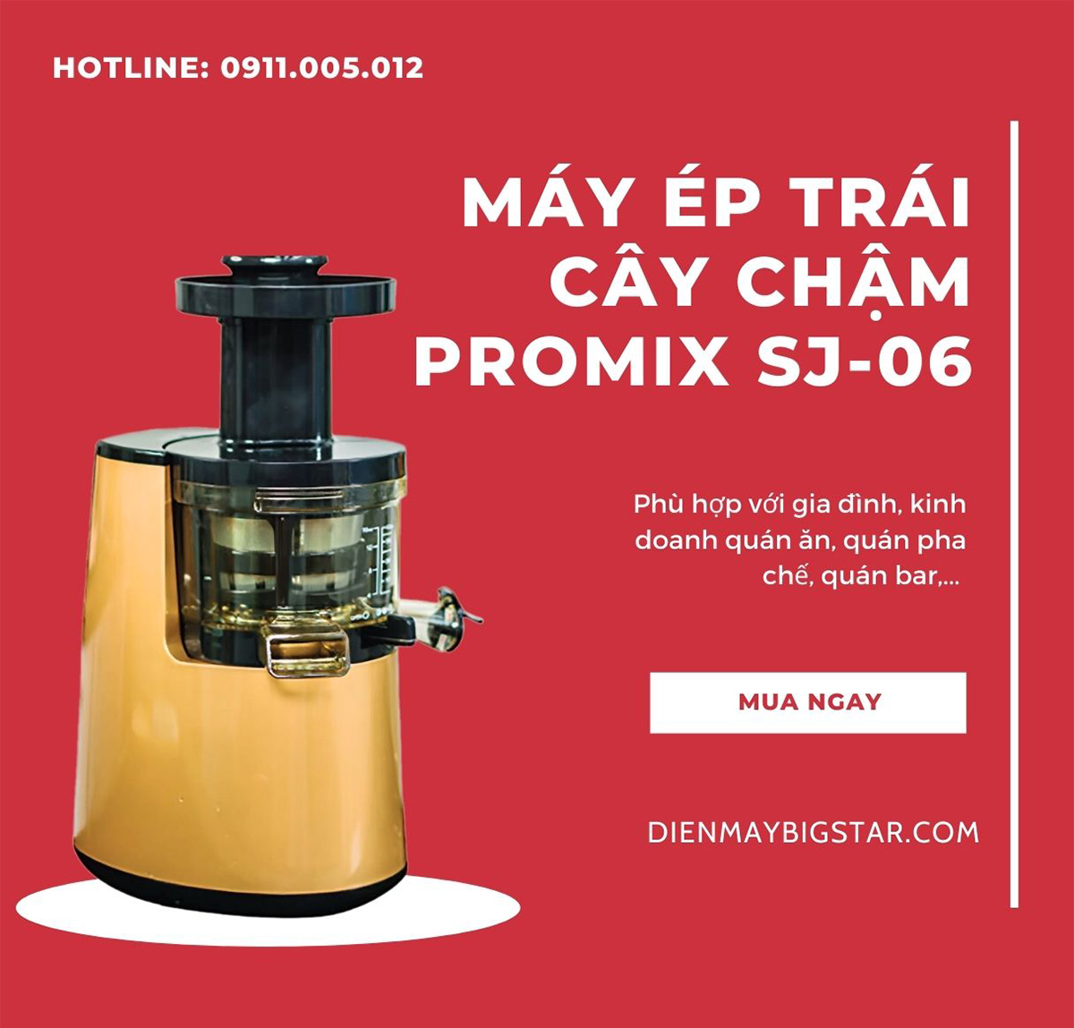Máy ép trái cây tốc độ chậm 16 may ep trai cay cham promix sj 06 7