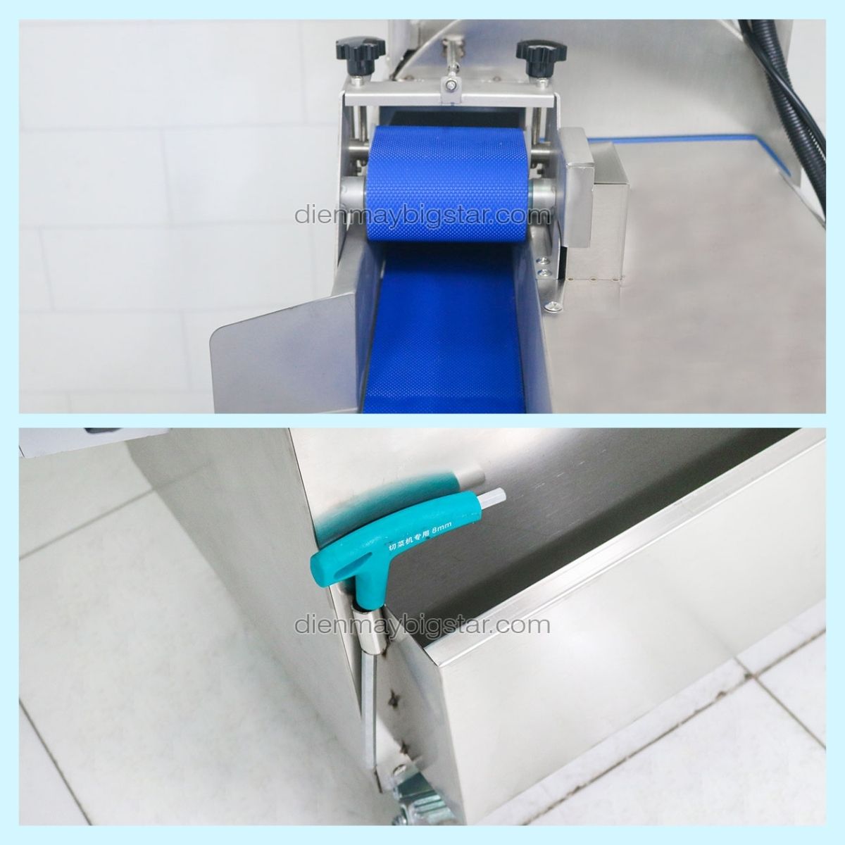 may cat rau cu bang tai lon YQC 850 2.0