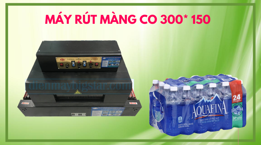 Máy rút màng co 300 x 150 10 may rut mang co 300 150