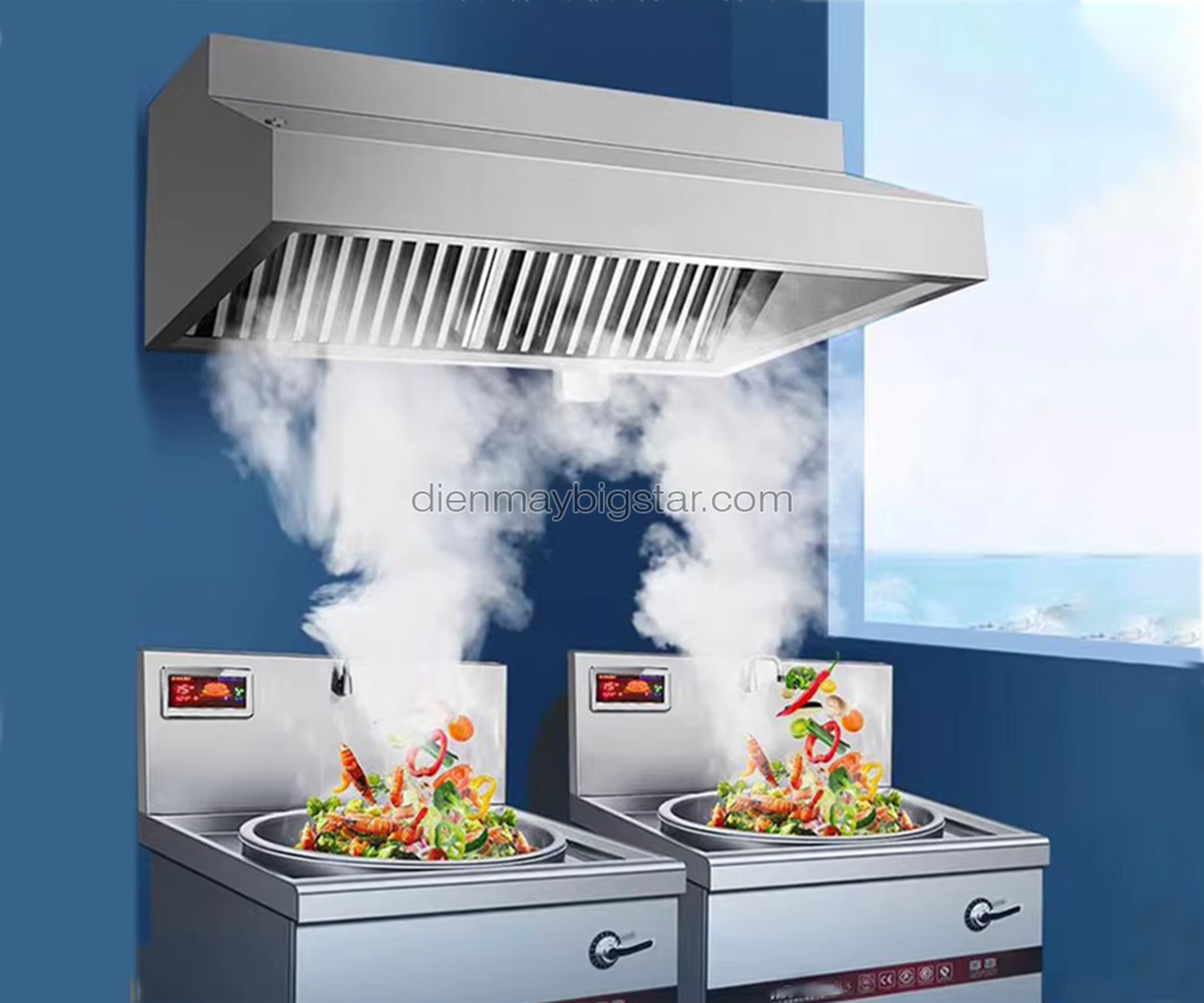Chụp hút khói inox cấp gió tươi