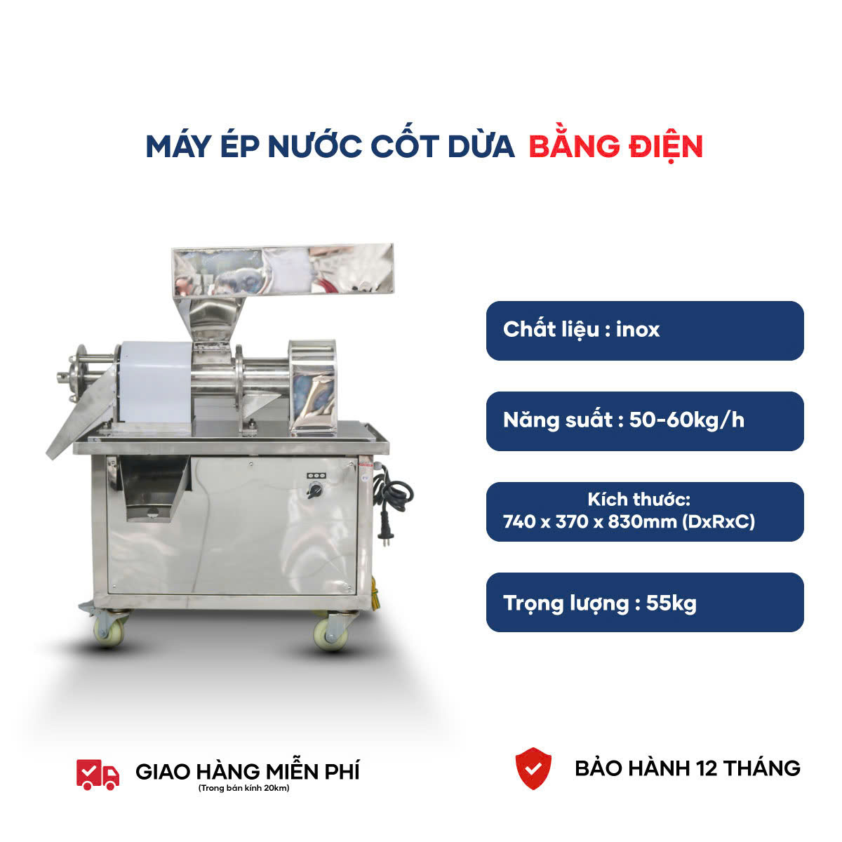 thong so cau tao may ep cot dua