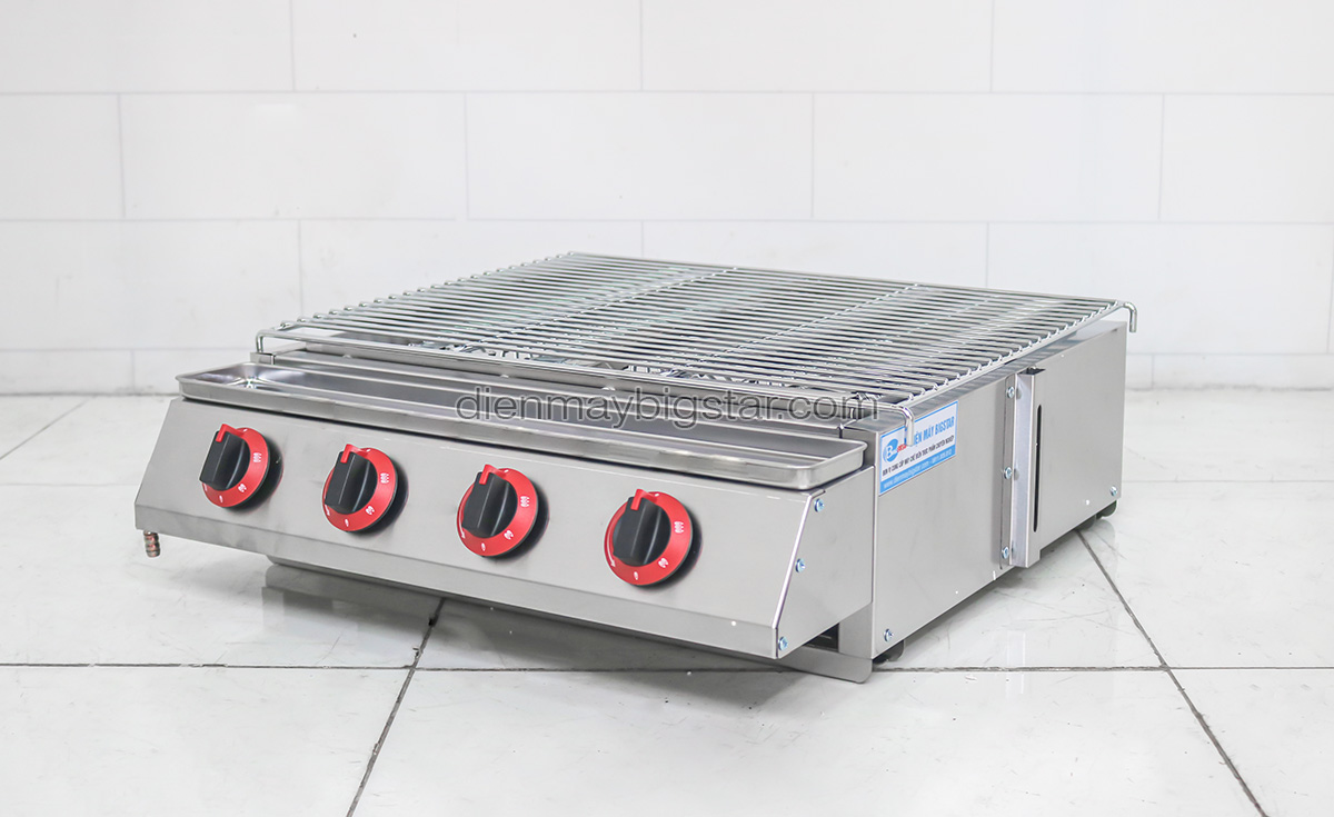 Bếp nướng gas 4 họng dài F004 17 bep nuong gas 4 hong 3