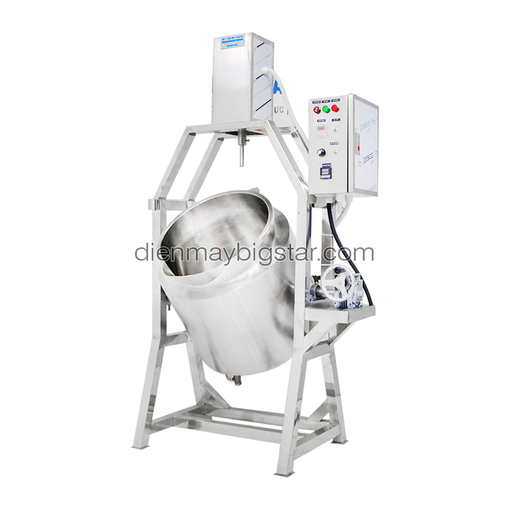 Nồi nấu có cánh khuấy lật nghiêng 100L 10 Nồi nấu có cánh khuấy lật nghiêng 100L