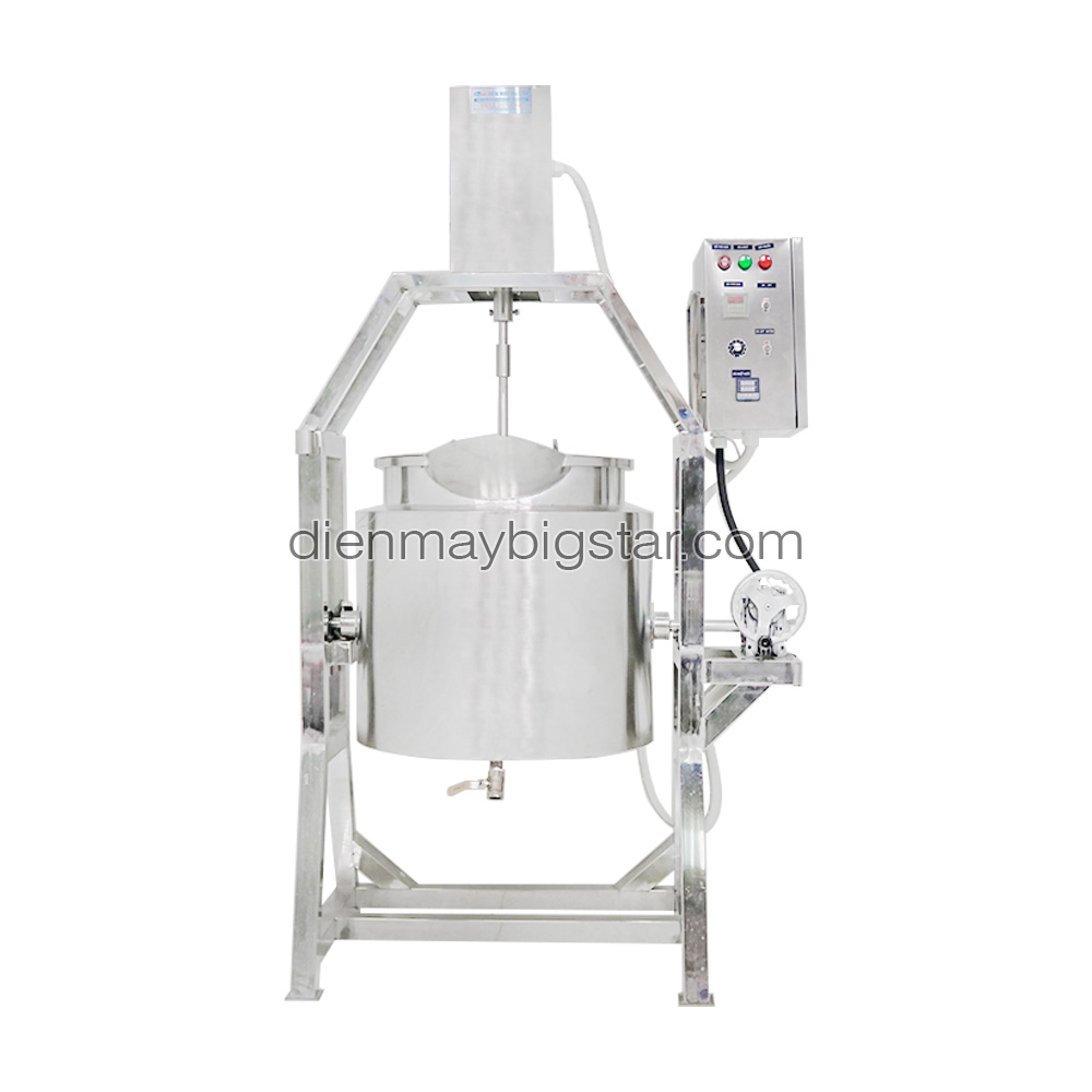 Nồi nấu có cánh khuấy lật nghiêng 100L 11 Nồi nấu có cánh khuấy lật nghiêng 100L - Ảnh 2