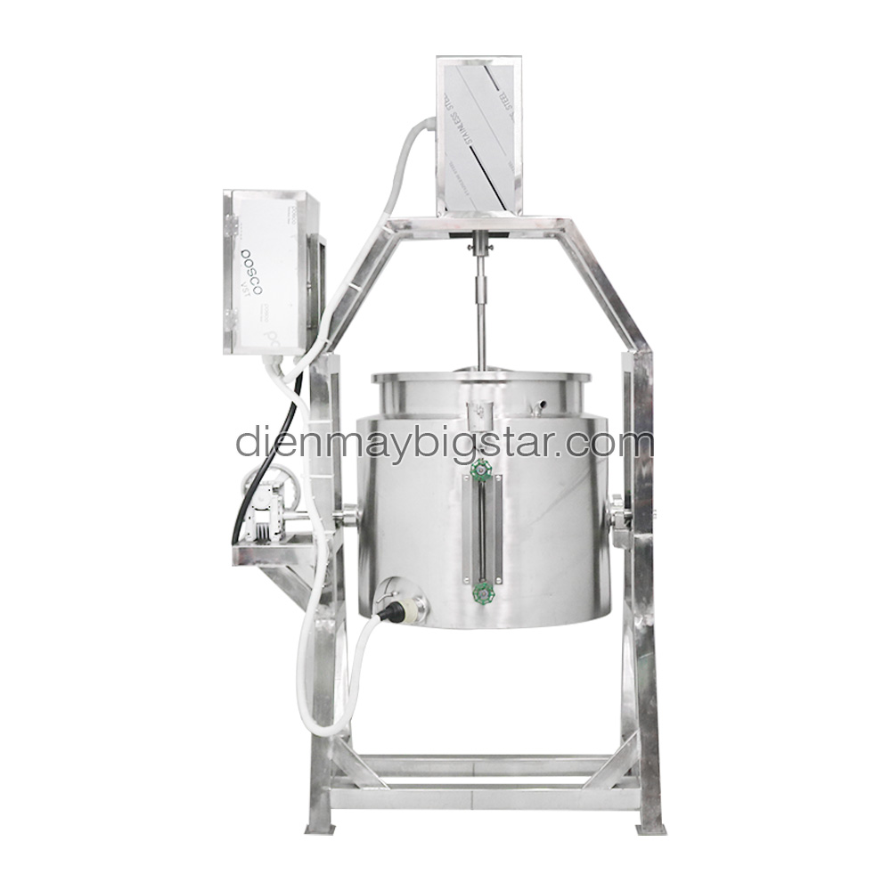 Nồi nấu có cánh khuấy lật nghiêng 100L 13 Nồi nấu có cánh khuấy lật nghiêng 100L - Ảnh 4