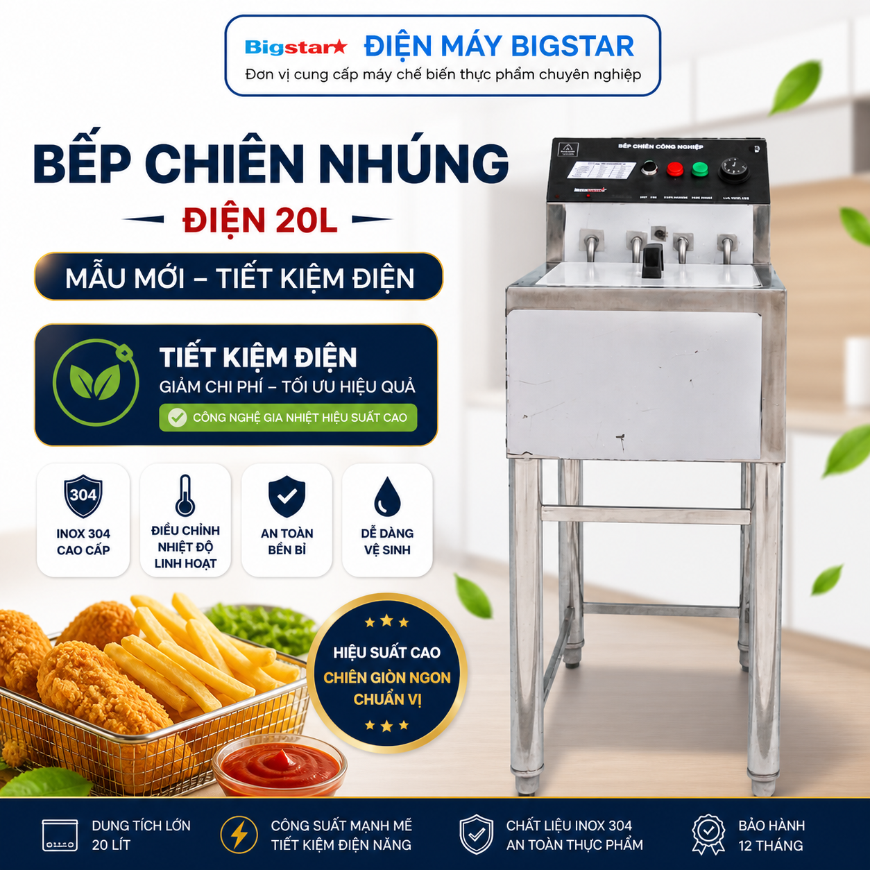bep chien nhung dien 20L mau moi tiet kiem dien banner