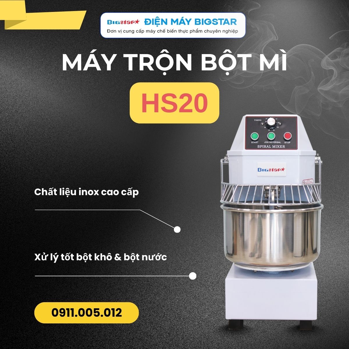 máy trộn bột mì HS20