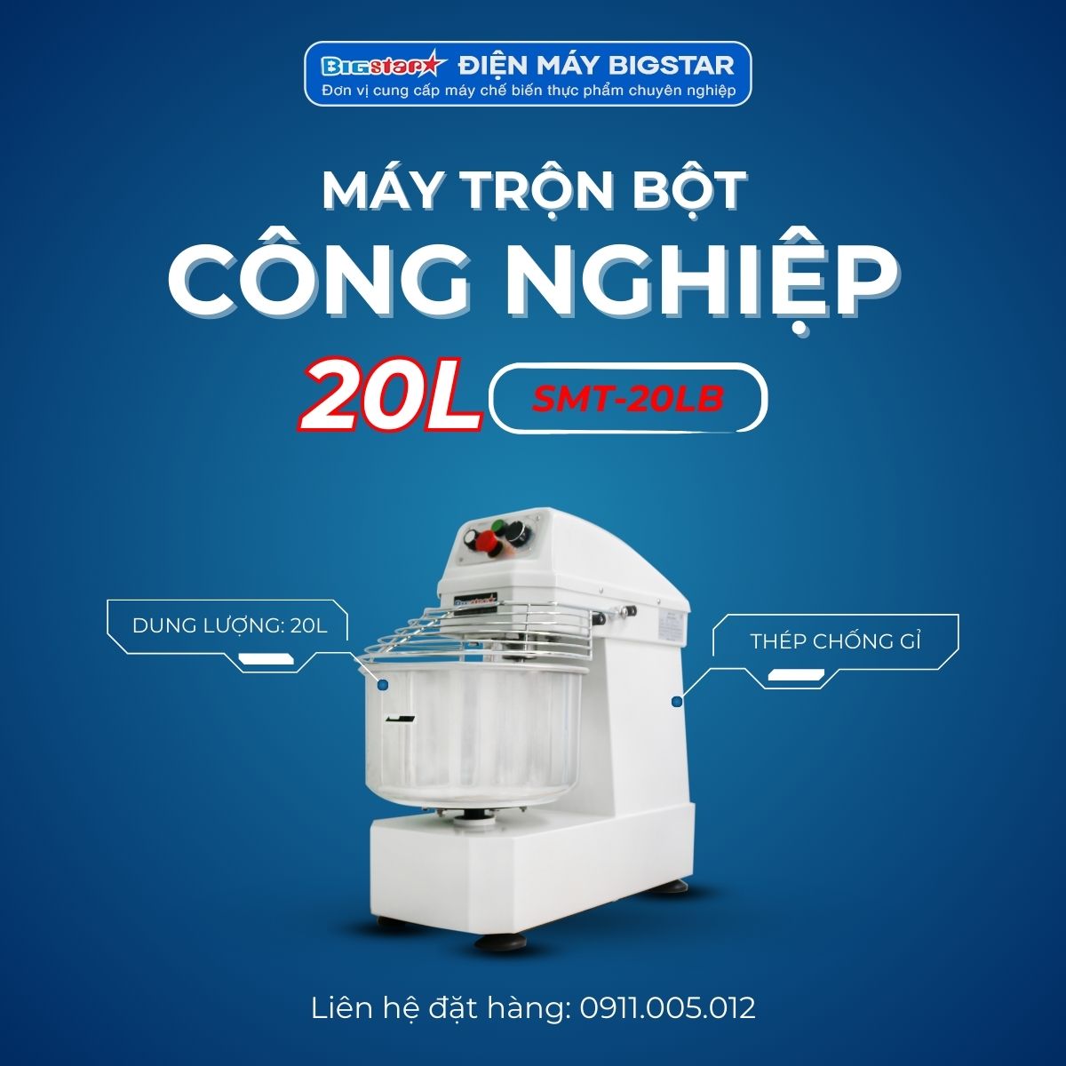 Máy trộn bột khô công nghiệp SMT-20LB