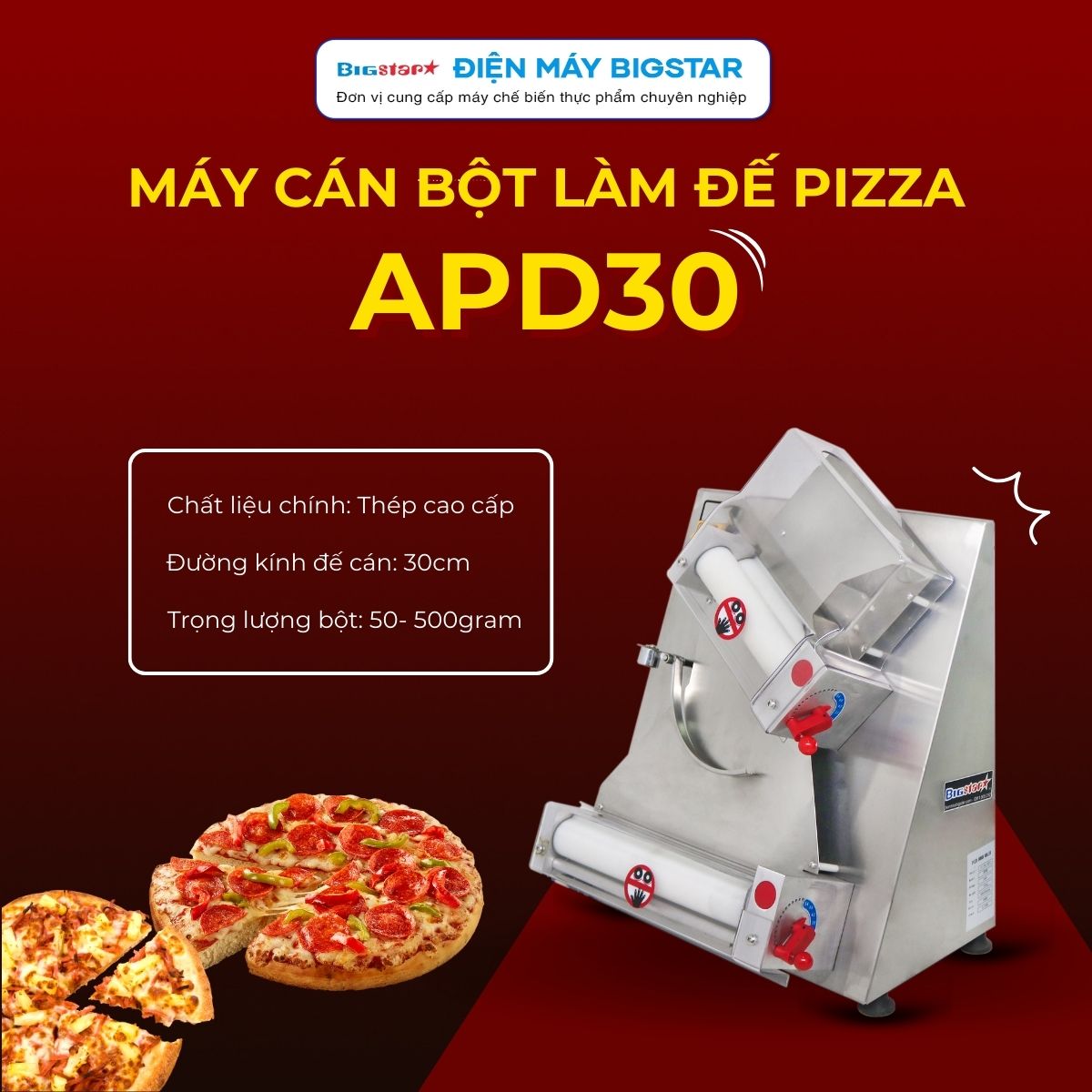 may can bot lam de pizza banner